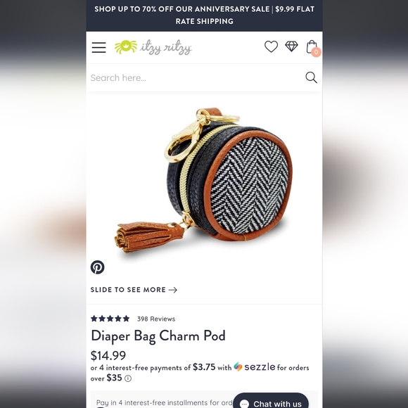 Itzy Ritzy Convertible Diaper Bag in Coffee and Cream - Picture 8 of 11